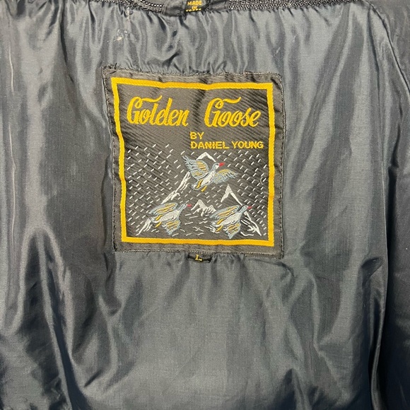 Vintage Golden Goose by Daniel Young Black Goose Down Parka Coat Black Large - Picture 6 of 8
